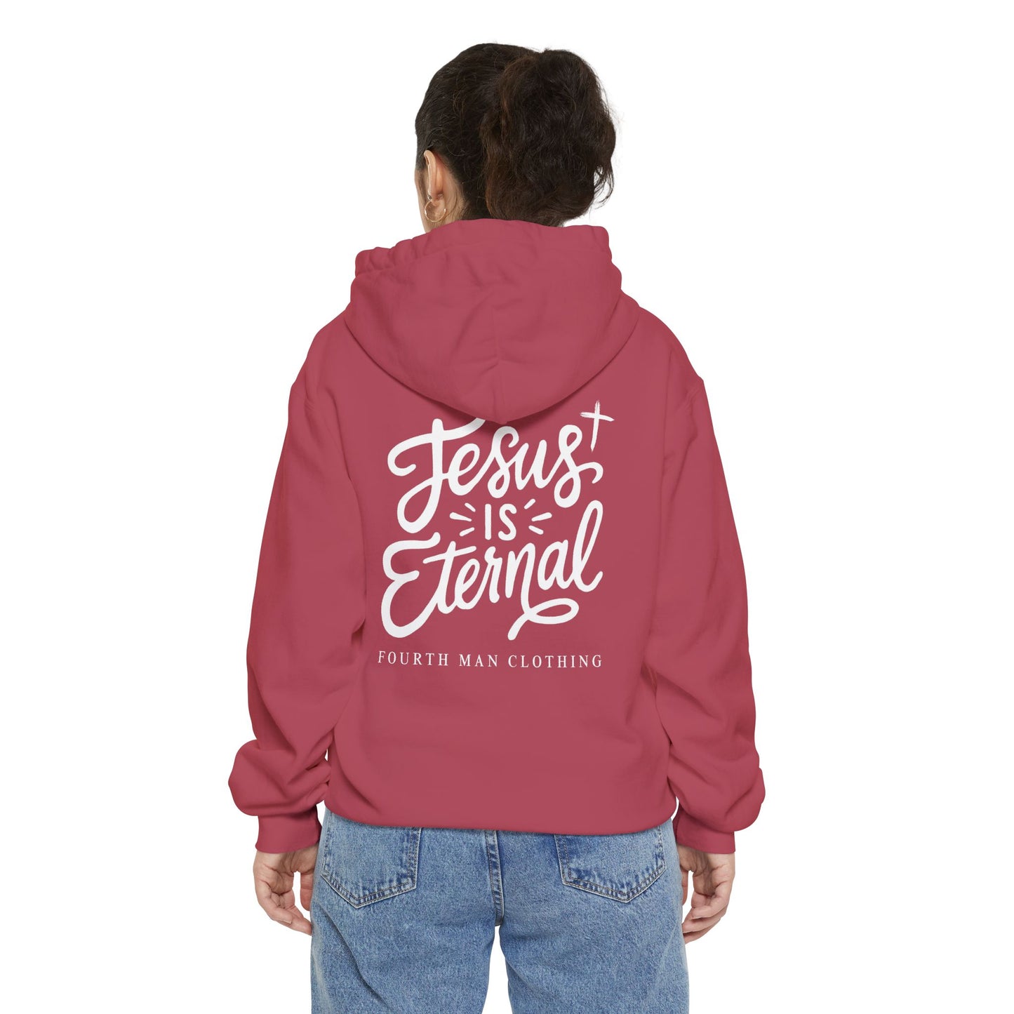 Jesus Is Eternal - Branded Hooded Sweatshirt: Fourth Man Clothing