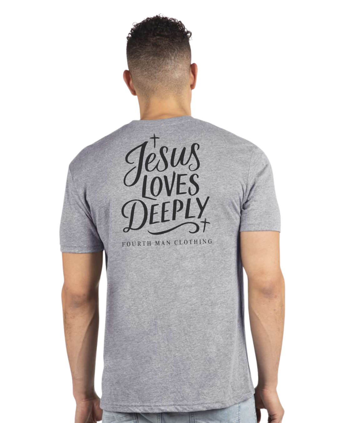 Jesus Loves Deeply - Branded T-Shirt: Fourth Man Clothing