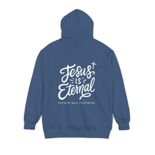 Jesus Is Eternal - Branded Hooded Sweatshirt: Fourth Man Clothing