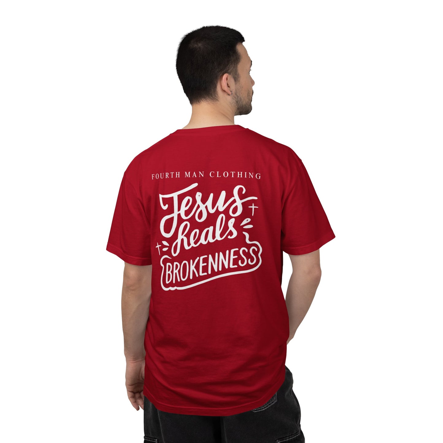 Jesus Heals Brokenness - Branded T-Shirt: Fourth Man Clothing