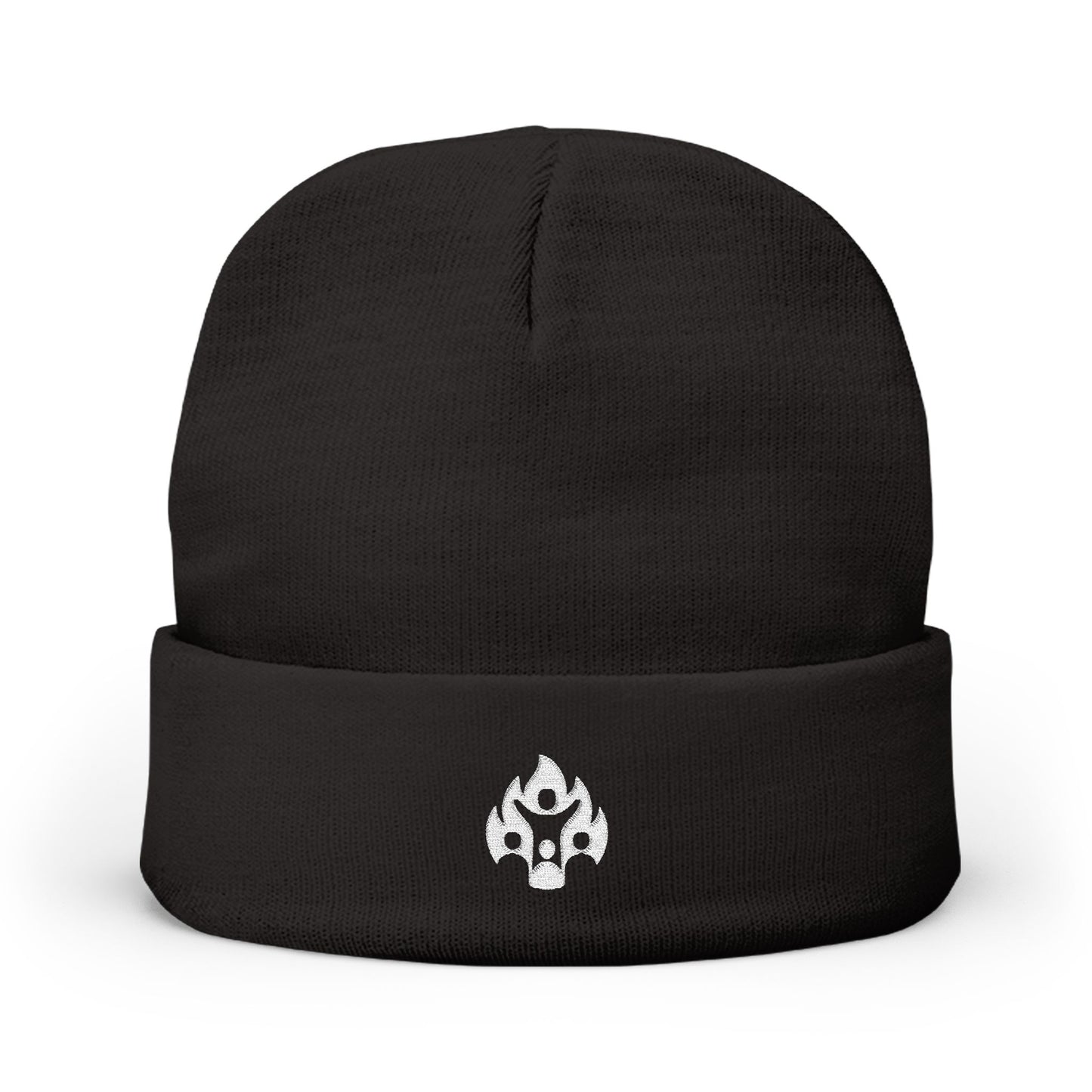 Embroidered Logo Knit Beanie: Fourth Man Clothing