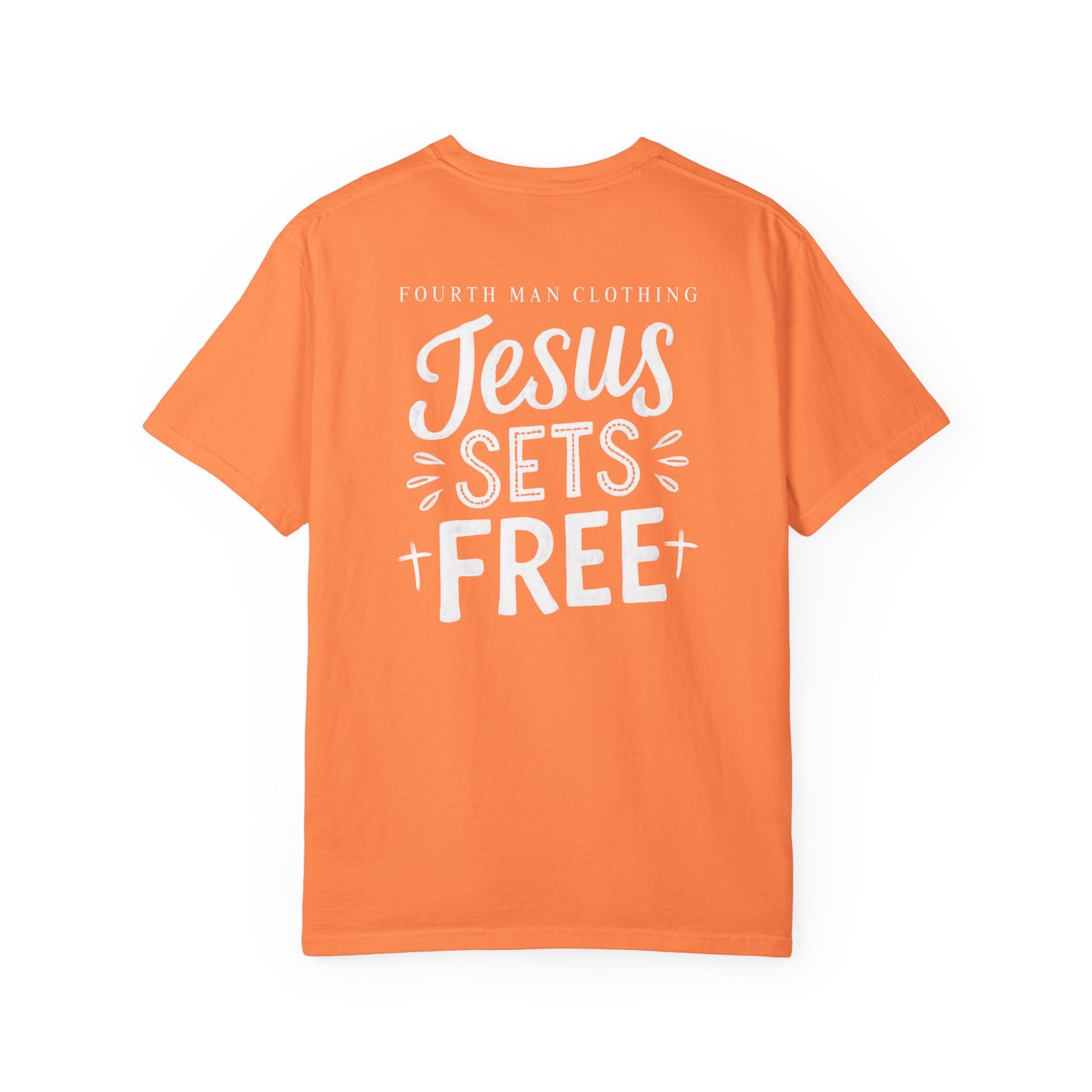 Jesus Sets Free - Branded T-Shirt: Fourth Man Clothing