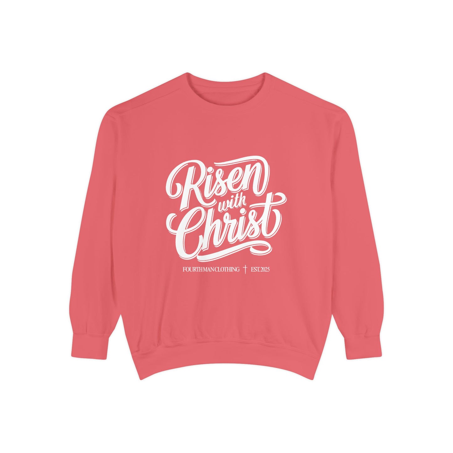 Risen With Christ Sweatshirt — Christian Easter Scripture Pullover