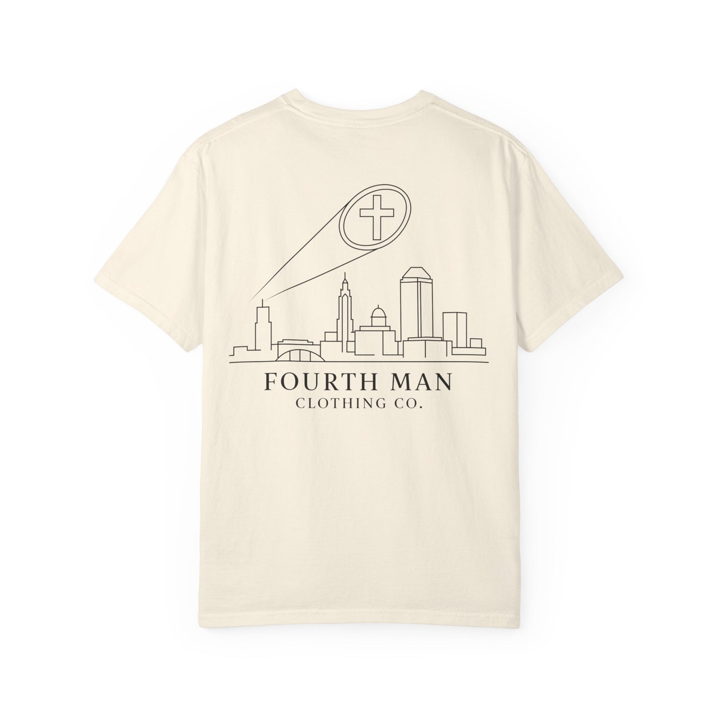 Christ over Columbus - Branded T-Shirt: Fourth Man Clothing