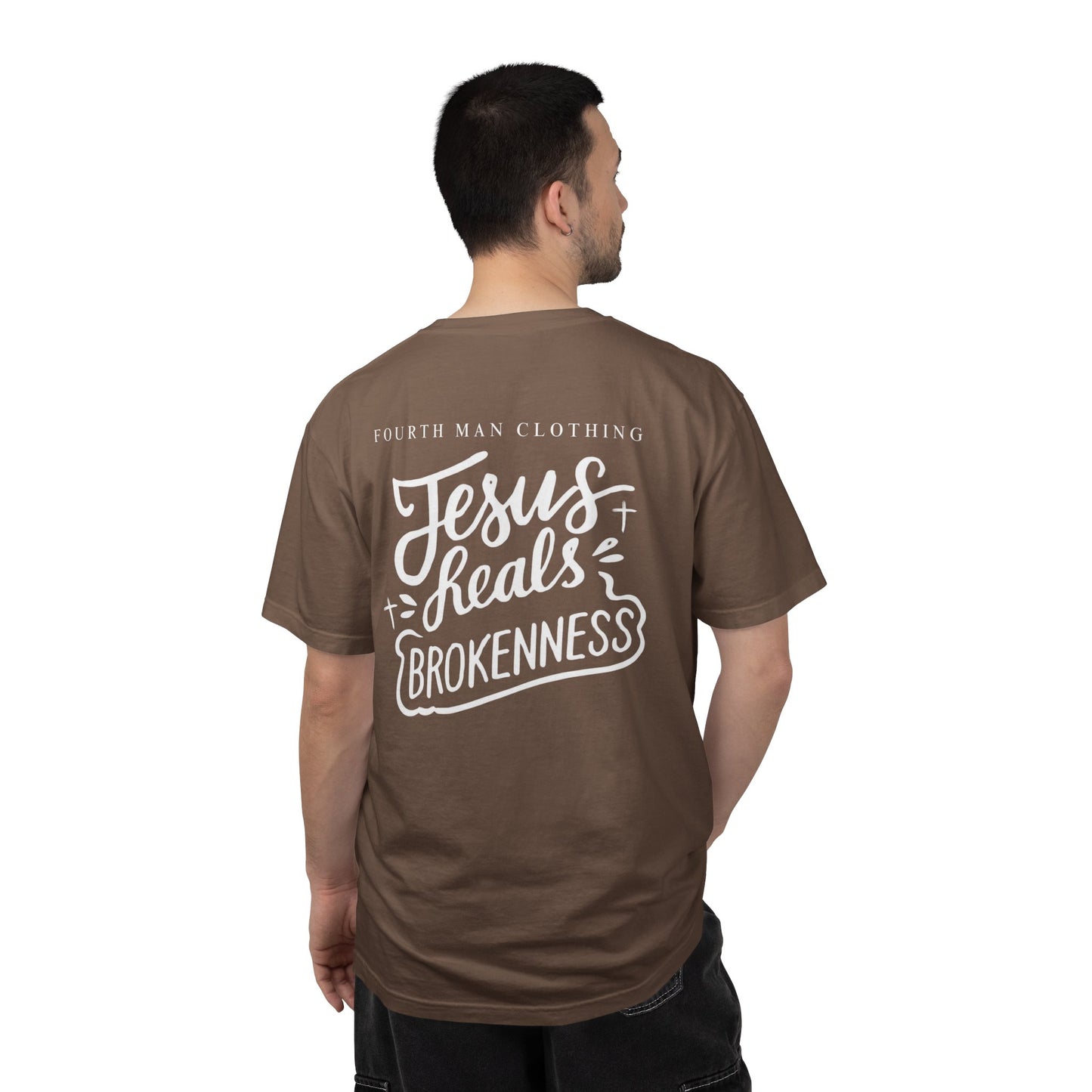 Jesus Heals Brokenness - Branded T-Shirt: Fourth Man Clothing