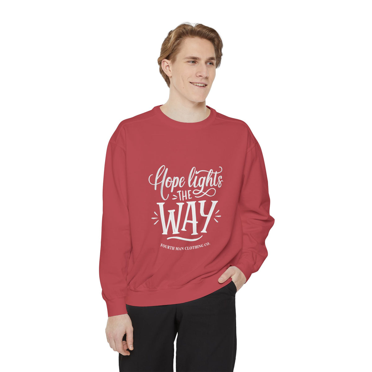 Hope Lights the Way - Branded Sweatshirt: Fourth Man Clothing