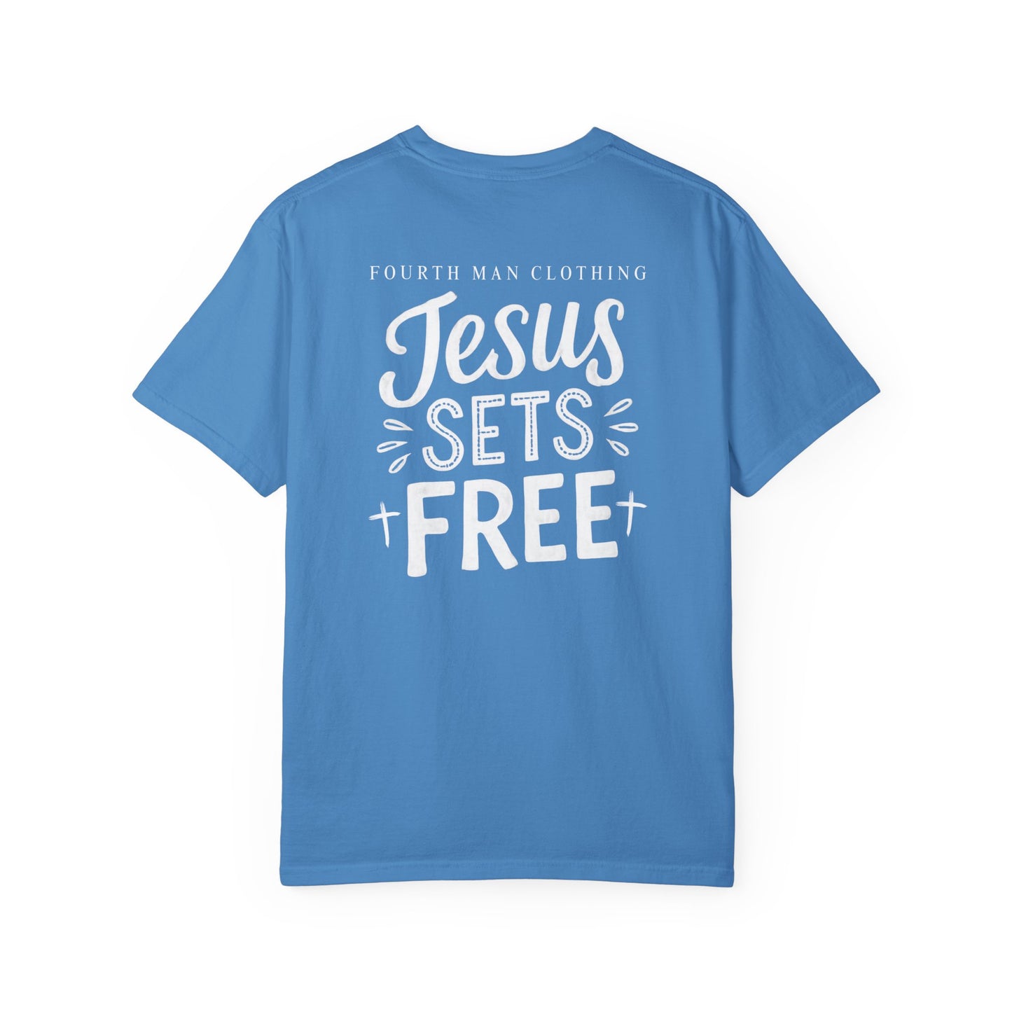Jesus Sets Free - Branded T-Shirt: Fourth Man Clothing