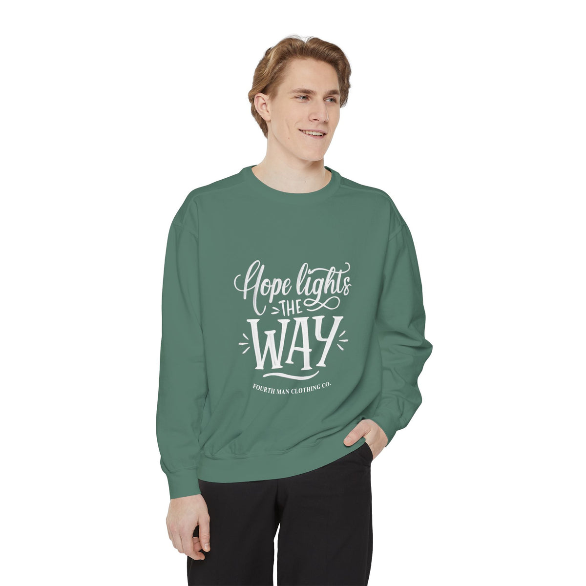 Hope Lights the Way - Branded Sweatshirt: Fourth Man Clothing