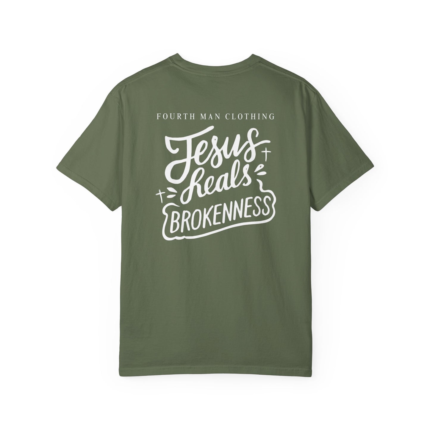 Jesus Heals Brokenness - Branded T-Shirt: Fourth Man Clothing