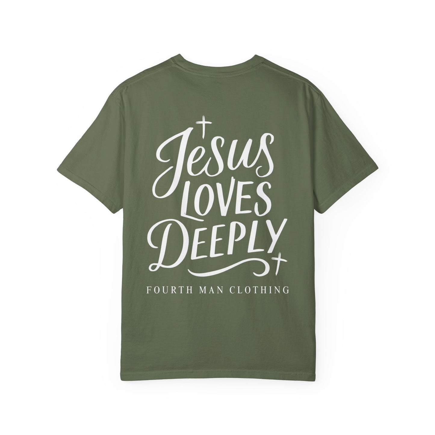 Jesus Loves Deeply - Branded T-Shirt: Fourth Man Clothing