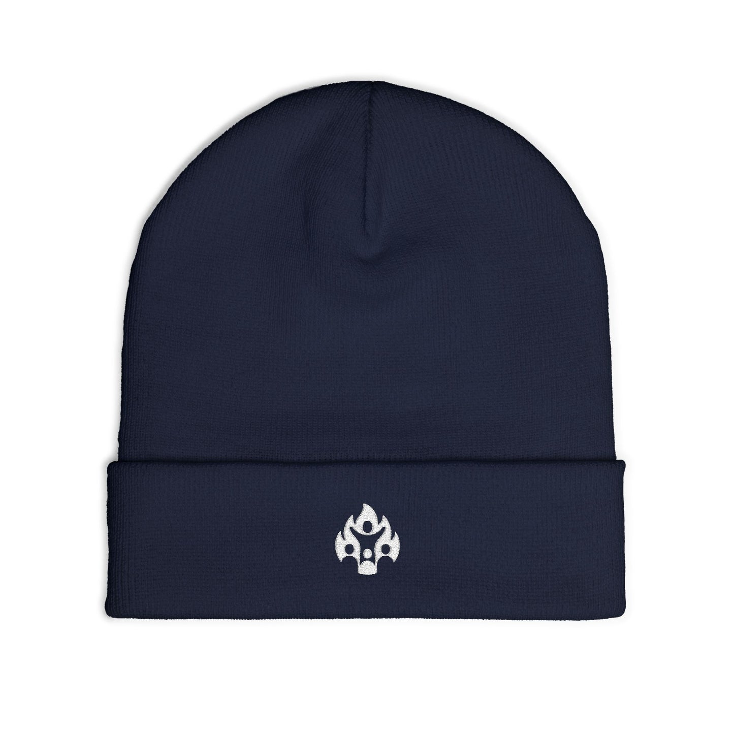 Embroidered Logo Knit Beanie: Fourth Man Clothing