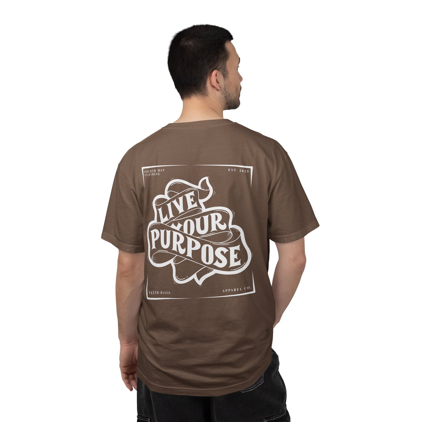 Live Your Purpose - Branded T-Shirt: Fourth Man Clothing