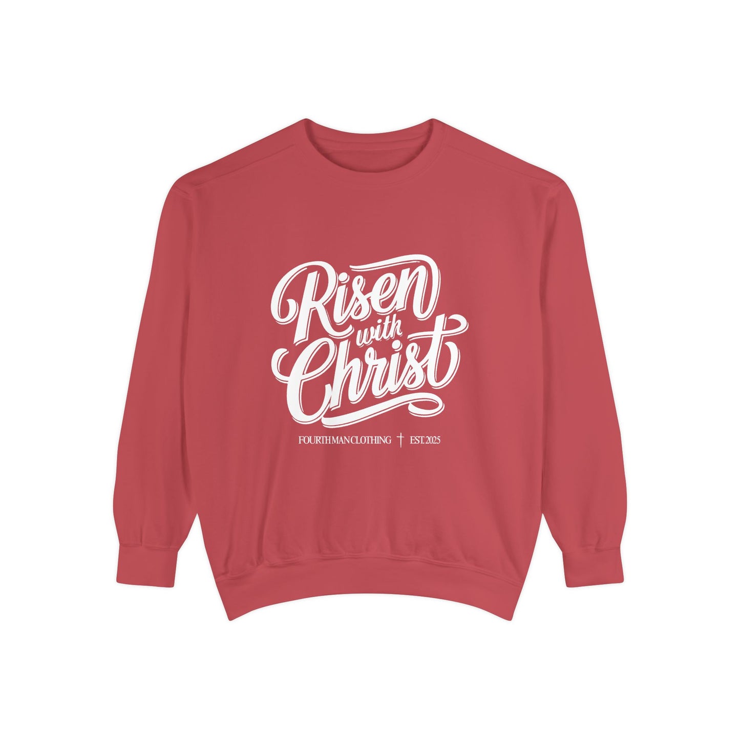 Risen With Christ Sweatshirt — Christian Easter Scripture Pullover