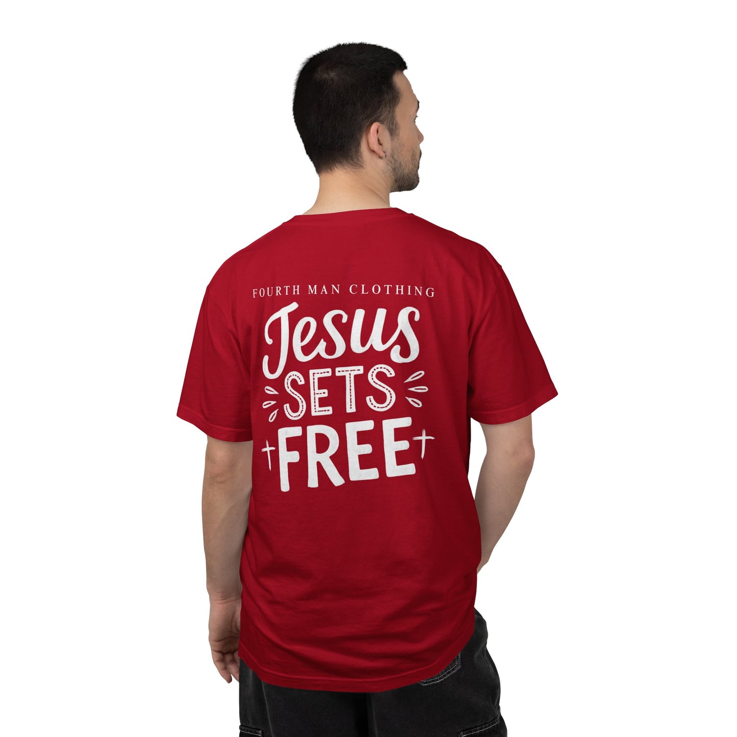Jesus Sets Free - Branded T-Shirt: Fourth Man Clothing