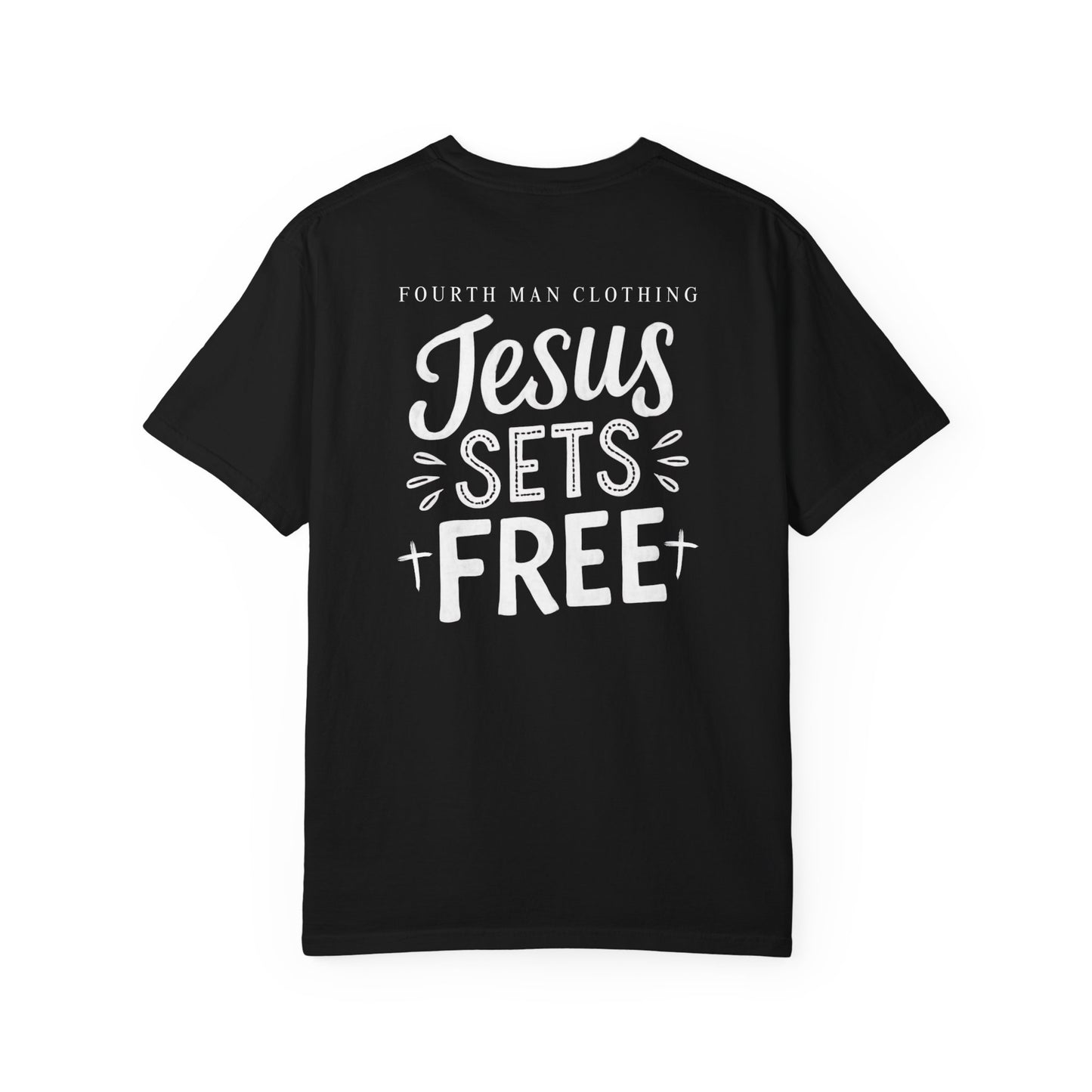 Jesus Sets Free - Branded T-Shirt: Fourth Man Clothing