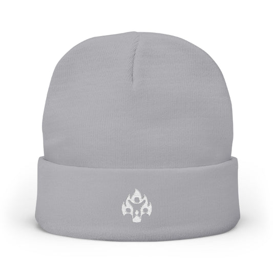 Embroidered Logo Knit Beanie: Fourth Man Clothing