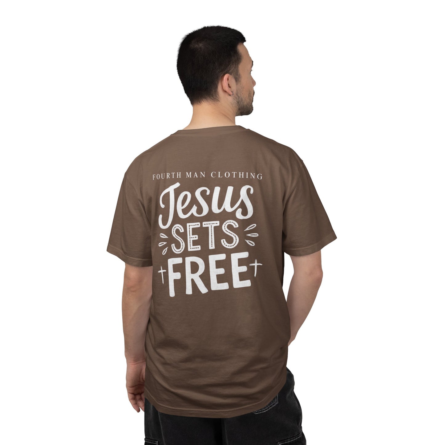 Jesus Sets Free - Branded T-Shirt: Fourth Man Clothing