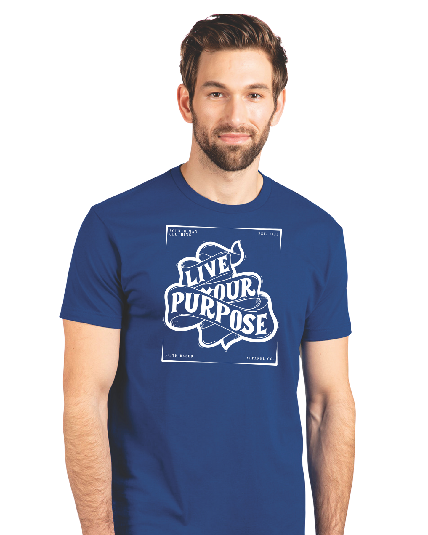 Live Your Purpose - Branded T-Shirt: Fourth Man Clothing