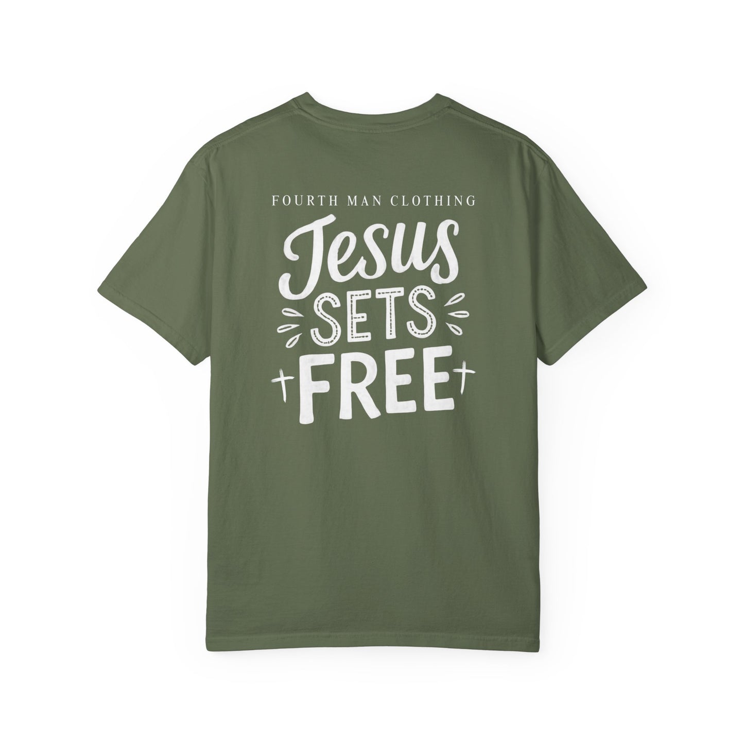Jesus Sets Free - Branded T-Shirt: Fourth Man Clothing