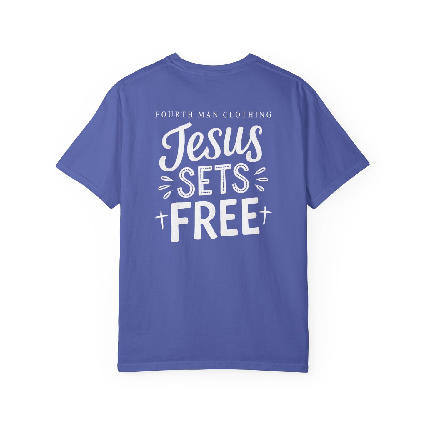 Jesus Sets Free - Branded T-Shirt: Fourth Man Clothing
