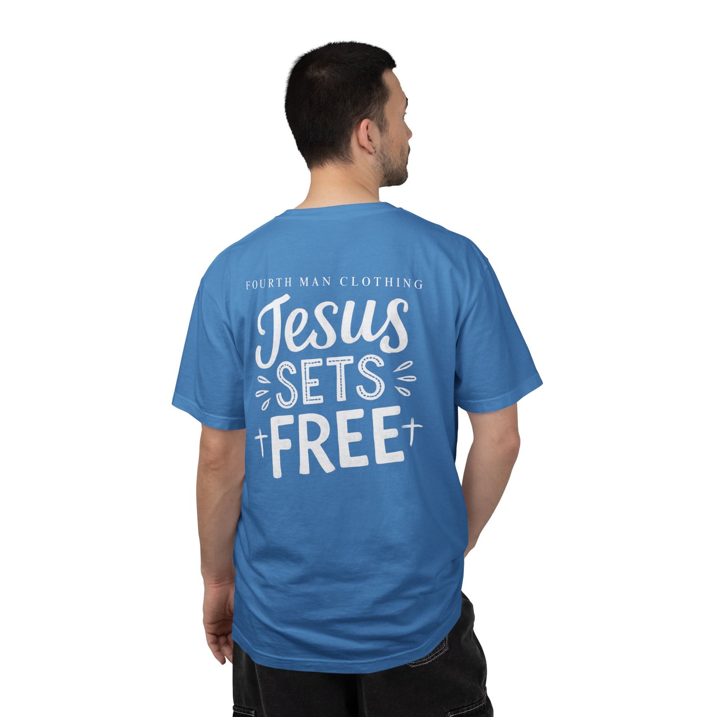 Jesus Sets Free - Branded T-Shirt: Fourth Man Clothing