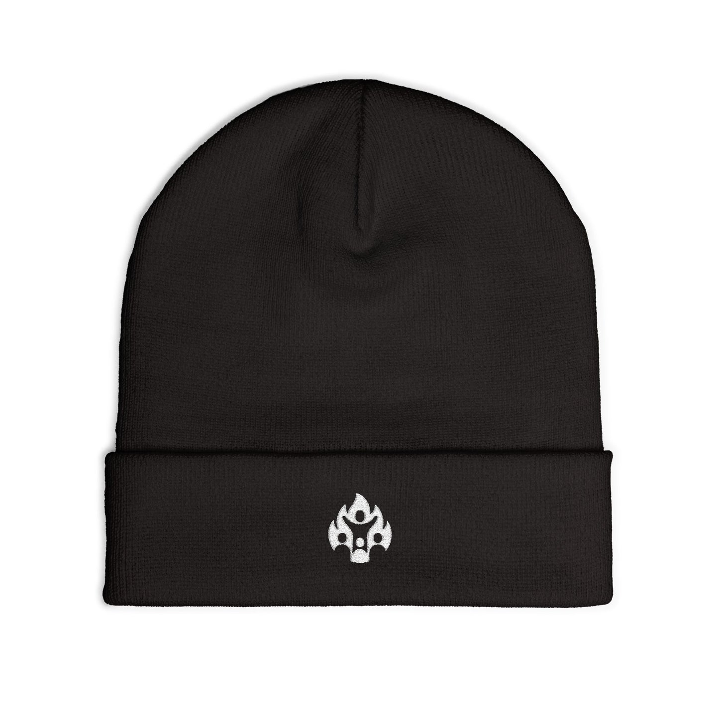 Embroidered Logo Knit Beanie: Fourth Man Clothing