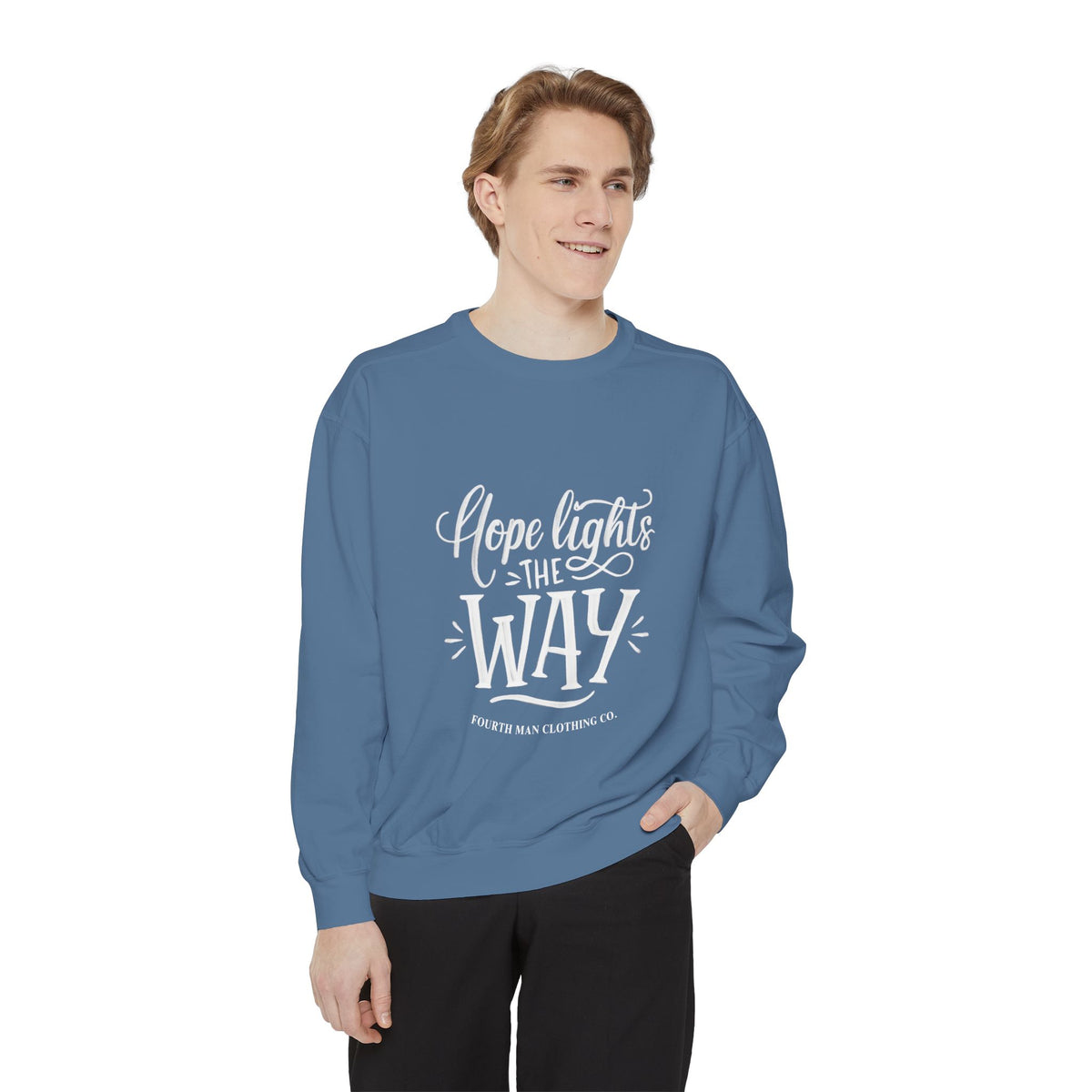 Hope Lights the Way - Branded Sweatshirt: Fourth Man Clothing