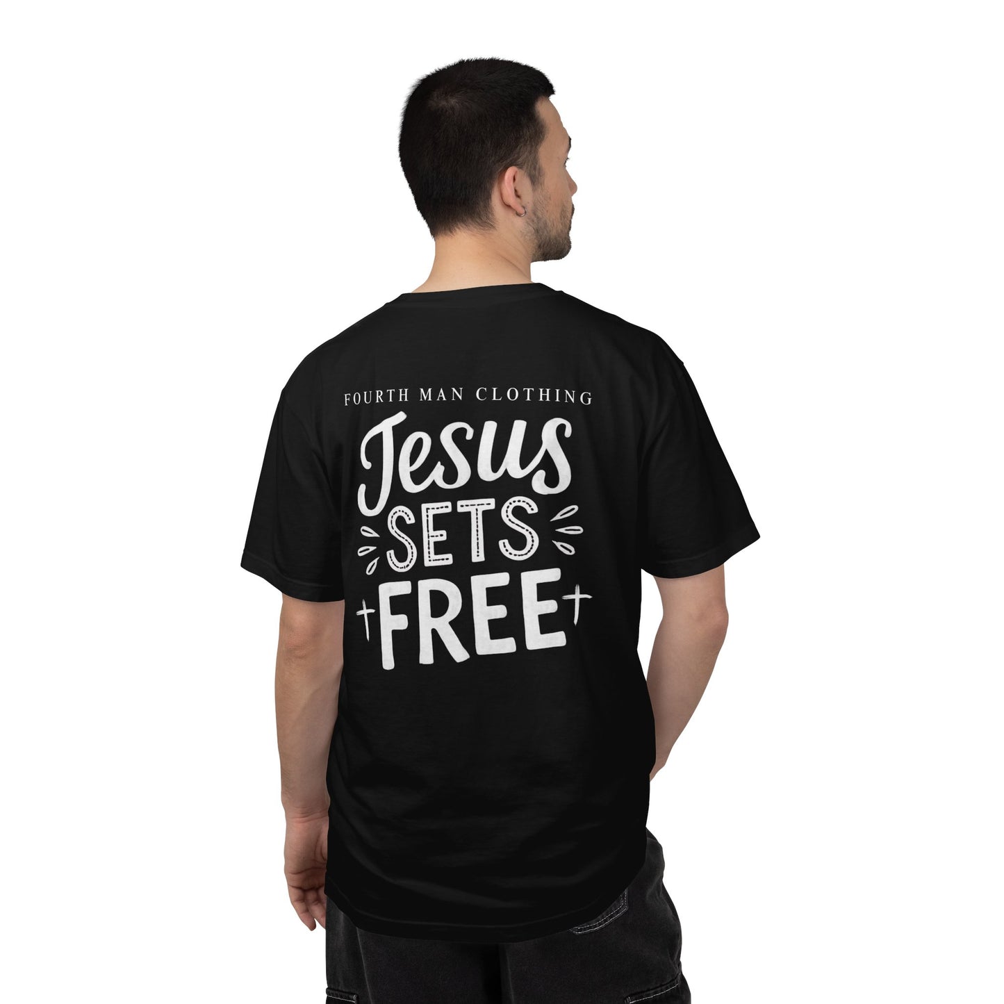 Jesus Sets Free - Branded T-Shirt: Fourth Man Clothing
