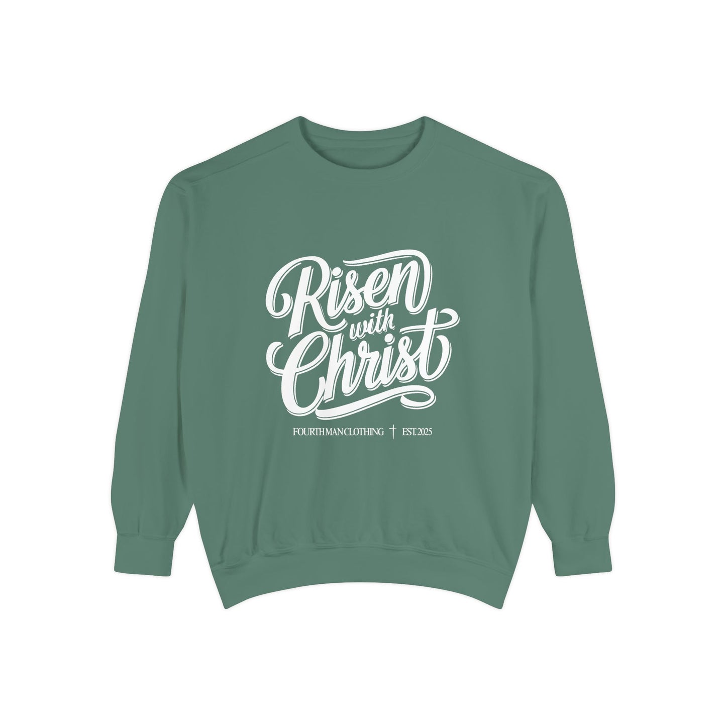 Risen With Christ Sweatshirt — Christian Easter Scripture Pullover