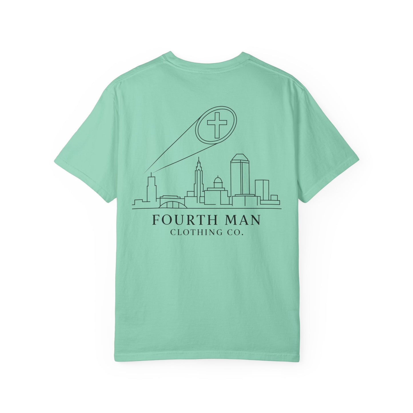 Christ over Columbus - Branded T-Shirt: Fourth Man Clothing