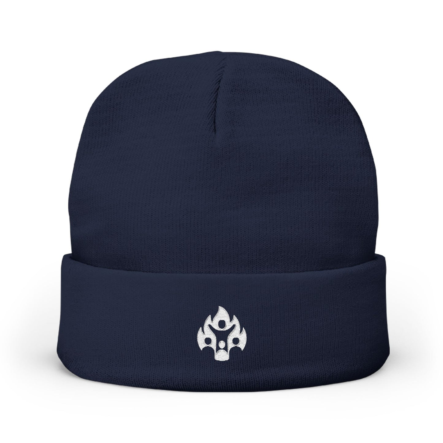 Embroidered Logo Knit Beanie: Fourth Man Clothing