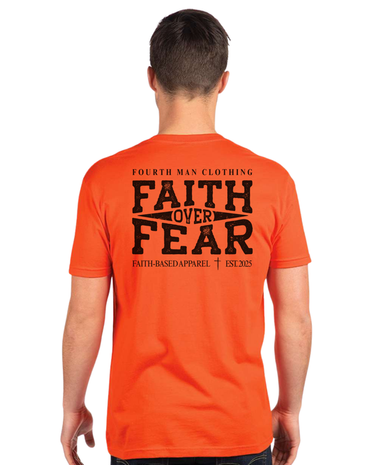 Faith Over Fear: October Orange Special Edition - Branded T-Shirt: Fourth Man Clothing