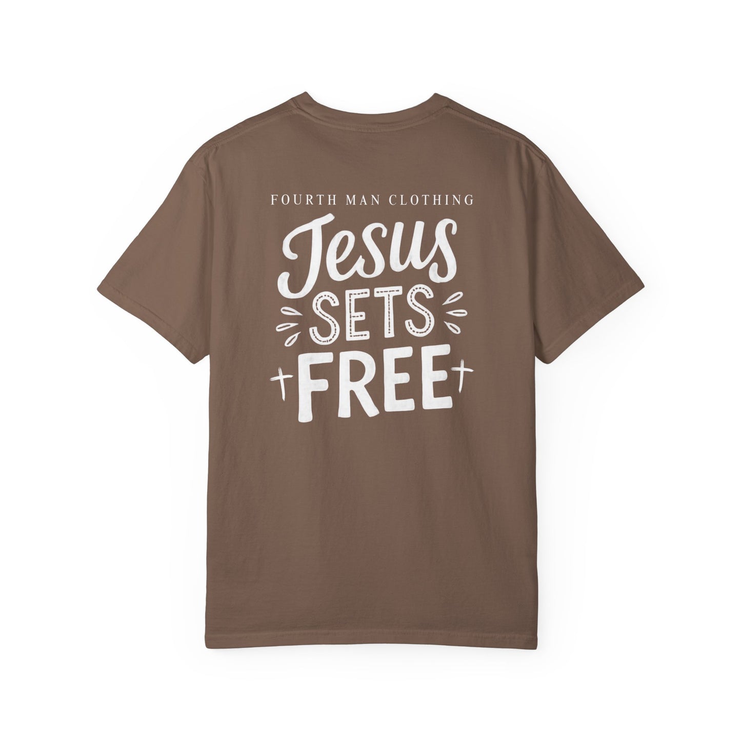 Jesus Sets Free - Branded T-Shirt: Fourth Man Clothing