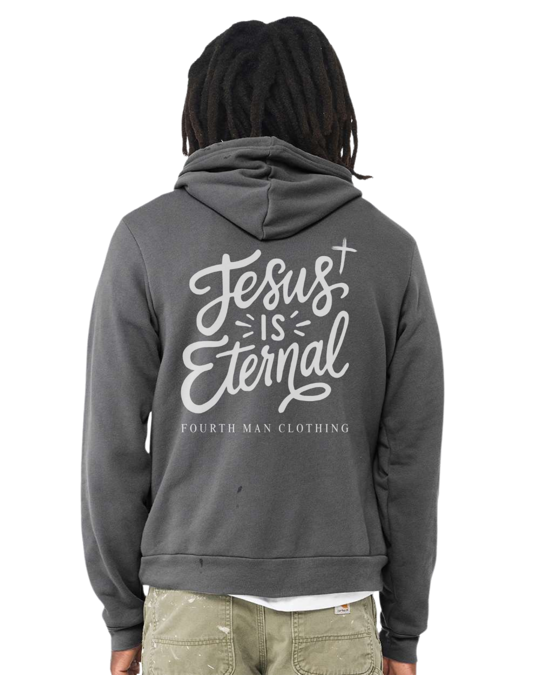 Jesus Is Eternal - Branded Hooded Sweatshirt: Fourth Man Clothing
