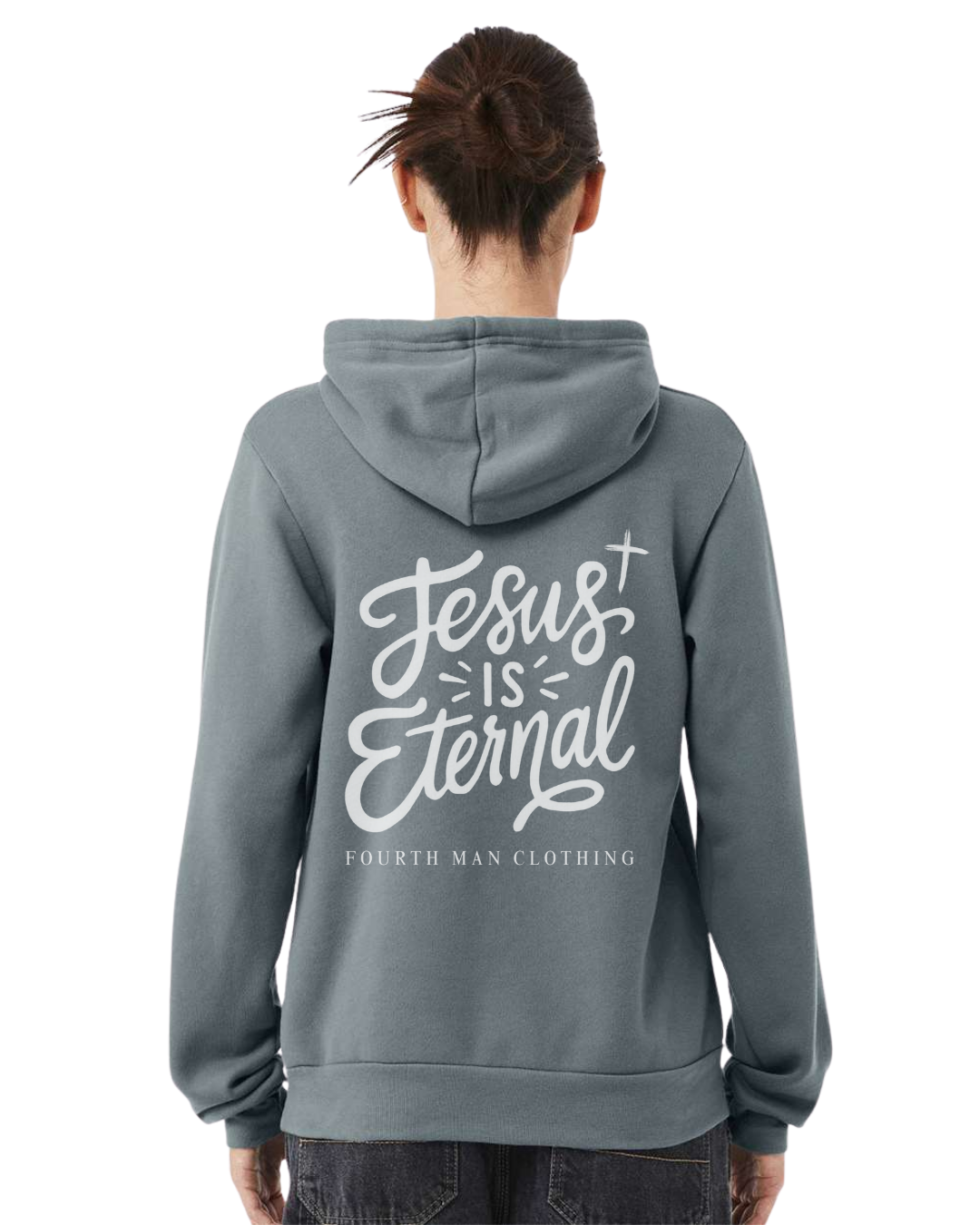 Jesus Is Eternal - Branded Hooded Sweatshirt: Fourth Man Clothing