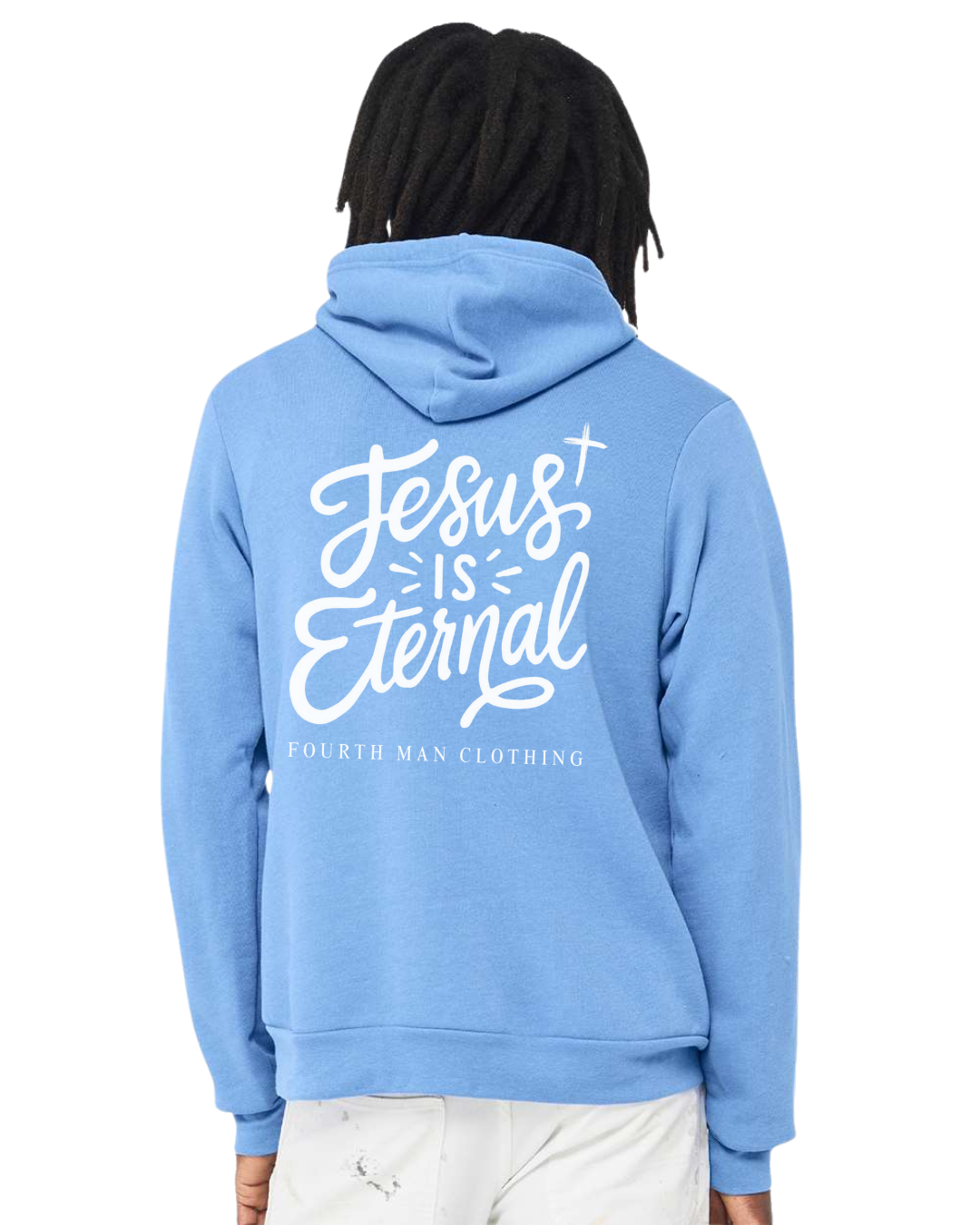 Jesus Is Eternal - Branded Hooded Sweatshirt: Fourth Man Clothing