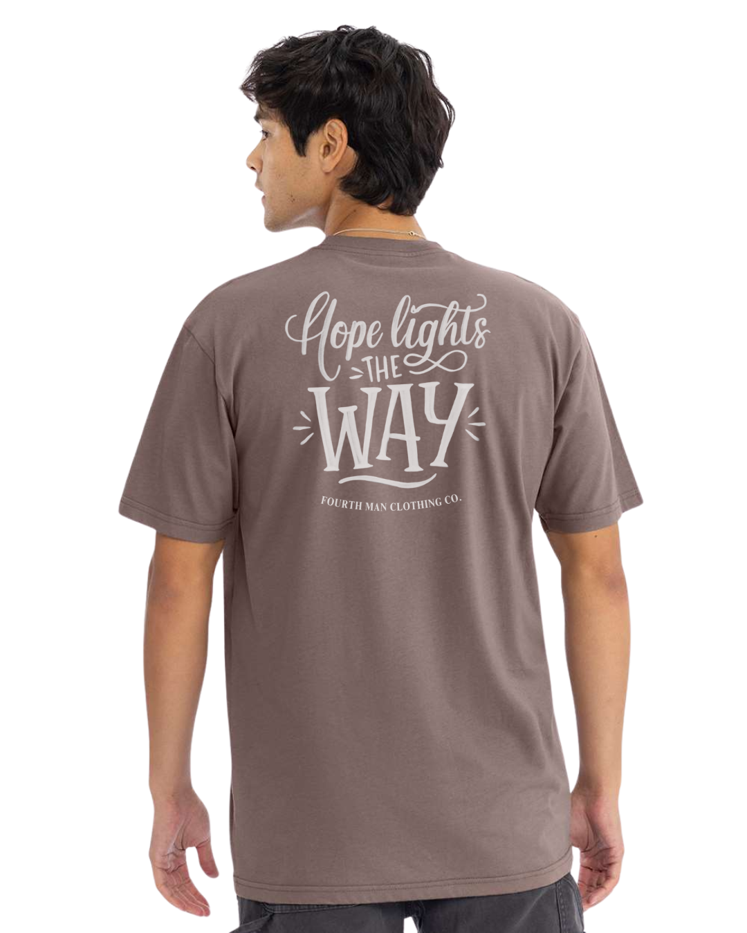 Hope Lights the Way - Branded T-Shirt: Fourth Man Clothing