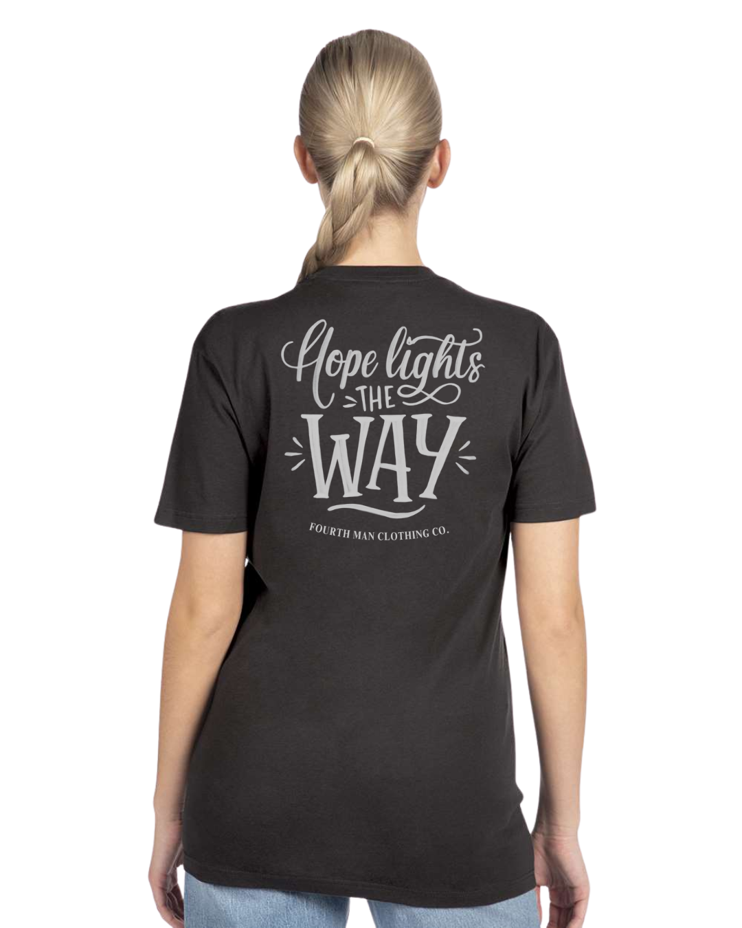 Hope Lights the Way - Branded T-Shirt: Fourth Man Clothing