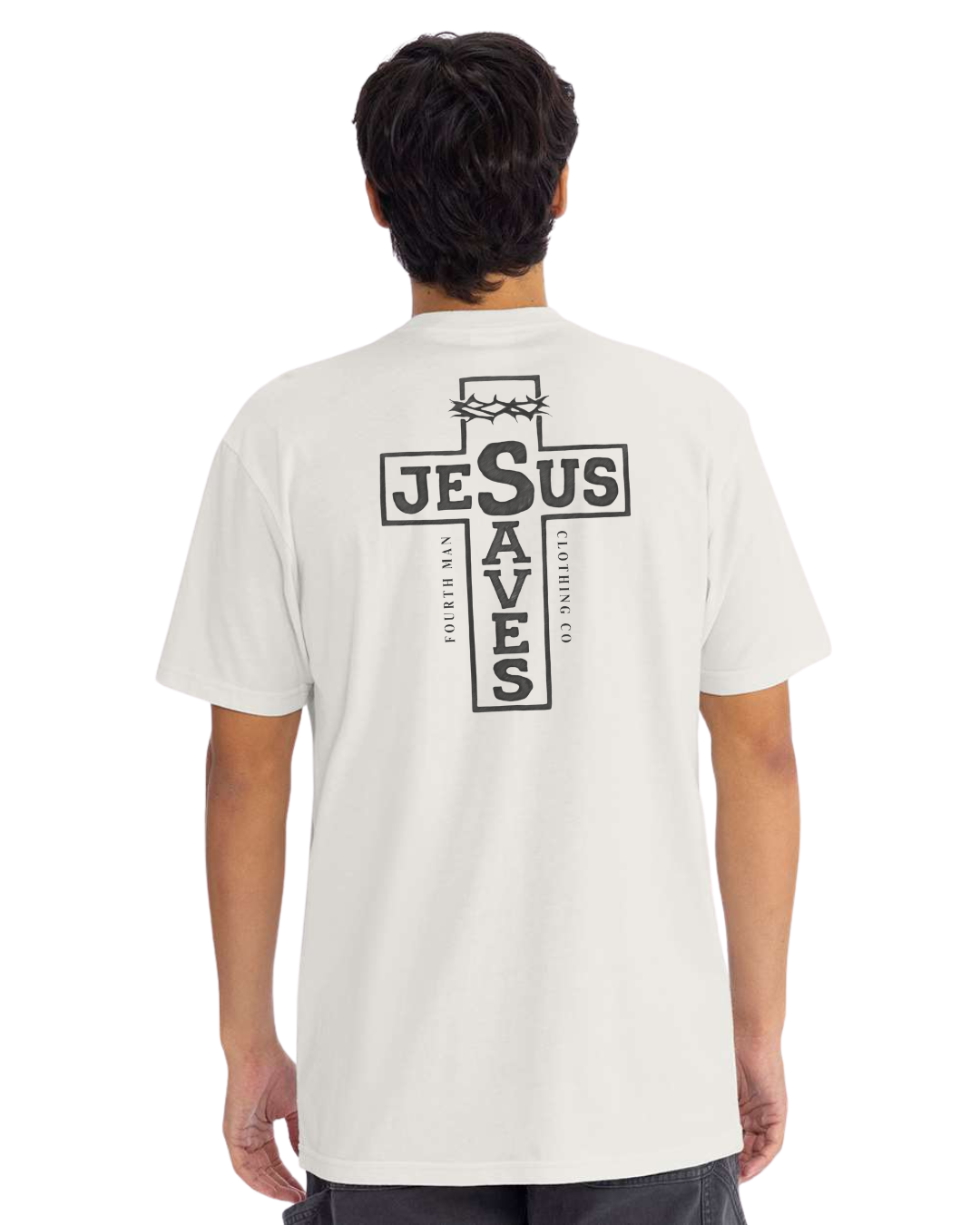 Jesus Saves - Branded T-Shirt: Fourth Man Clothing