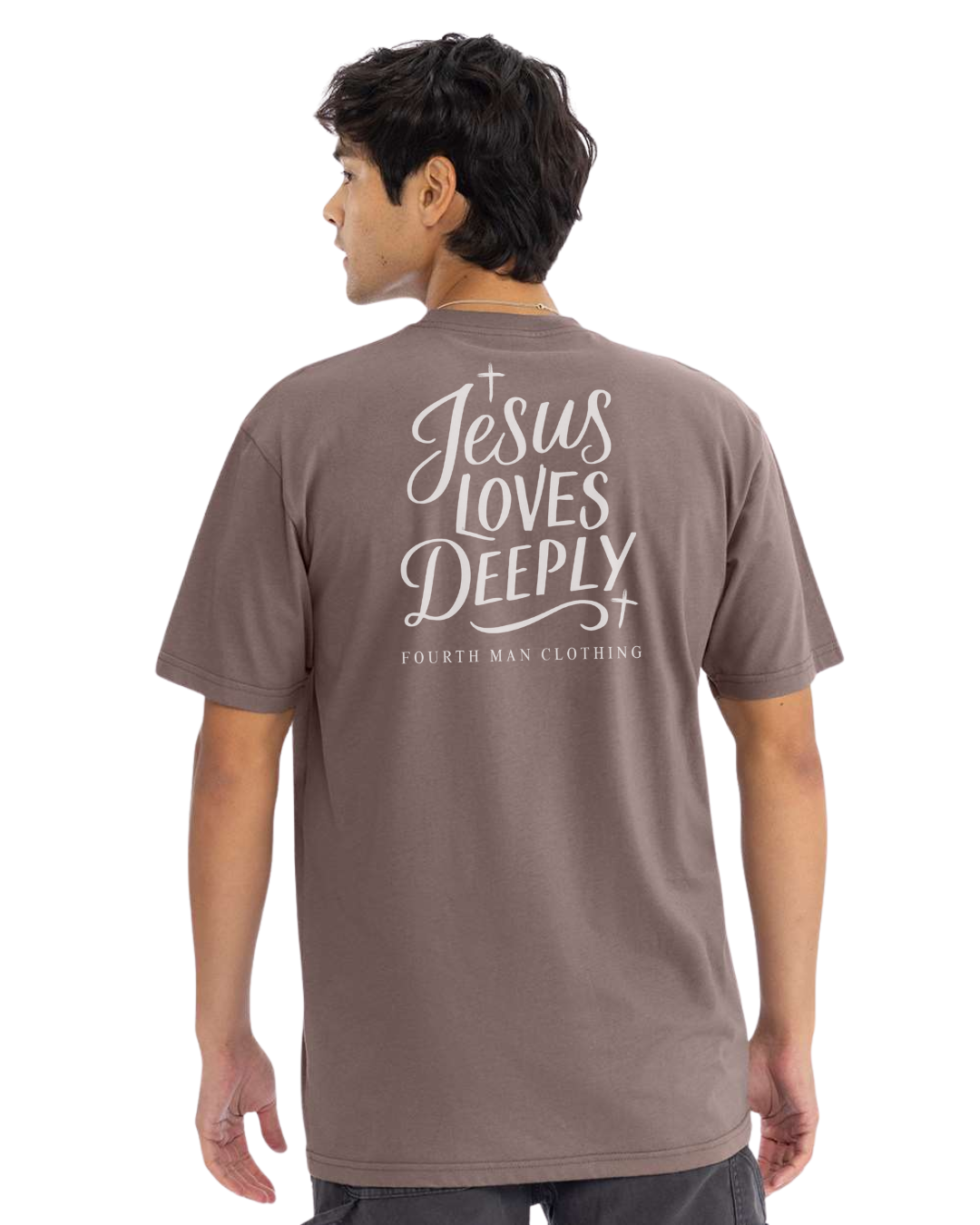 Jesus Loves Deeply - Branded T-Shirt: Fourth Man Clothing