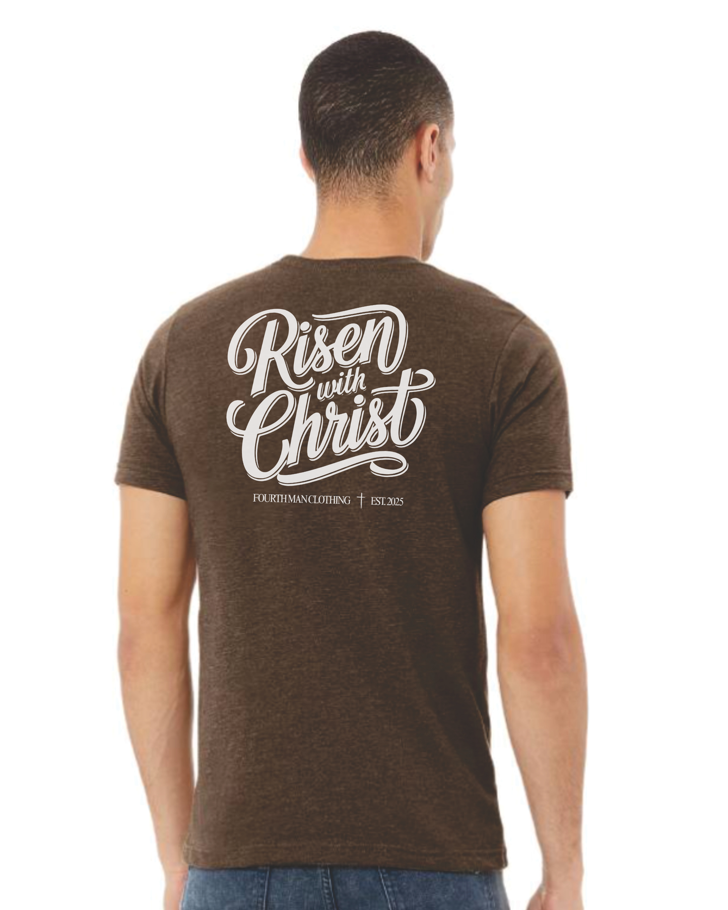 Risen With Christ - Branded T-Shirt: Fourth Man Clothing