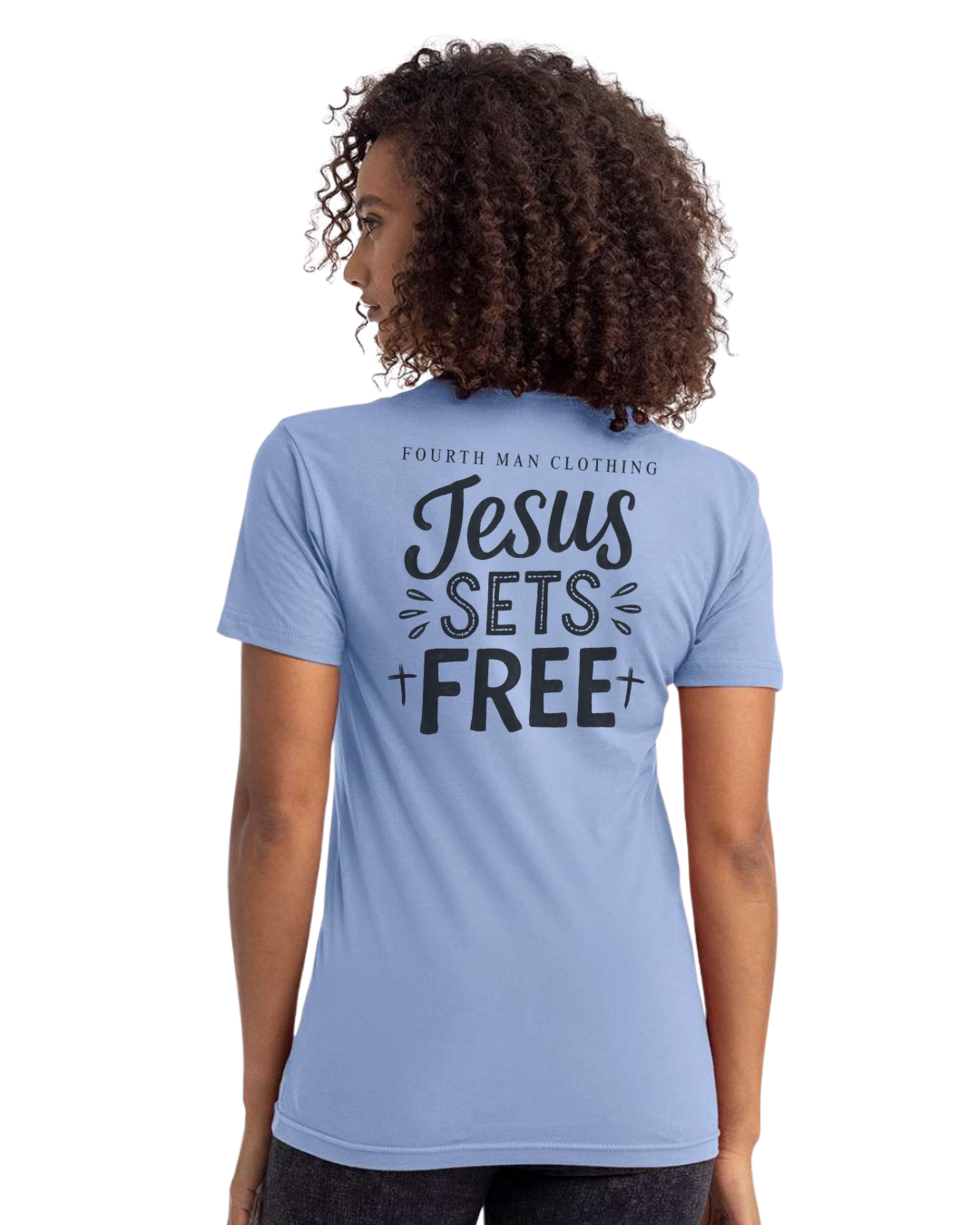 Jesus Sets Free - Branded T-Shirt: Fourth Man Clothing