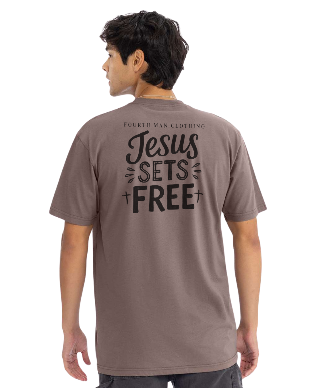 Jesus Sets Free - Branded T-Shirt: Fourth Man Clothing